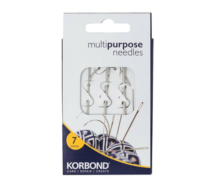 KORBOND 7 Piece Multi-Purpose Needles Canvas Carpet Leather Upholstery 110230