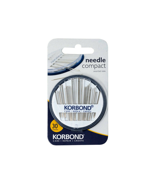 KORBOND 30 Piece Compact Needles Set Assorted Most Popular Sizes 110251