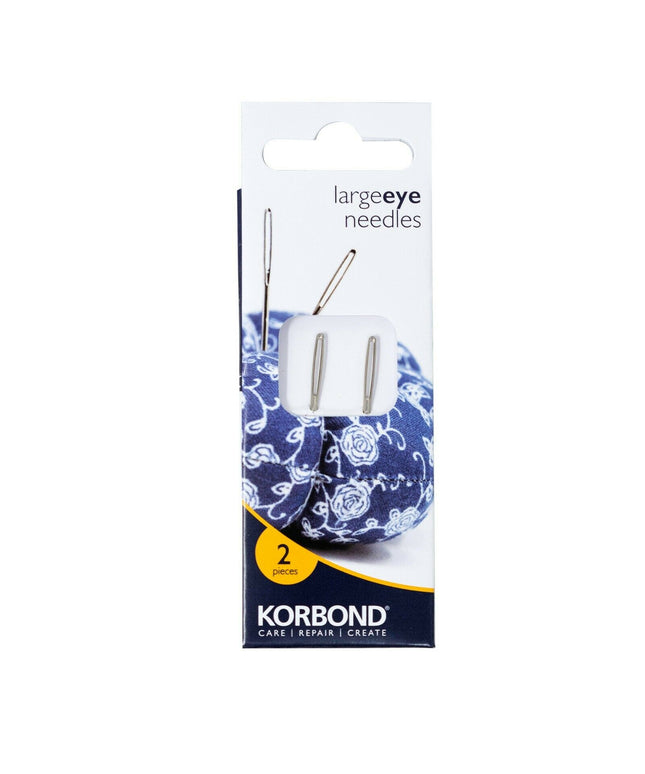 KORBOND 2 Pack Large Eye Needles Tapestry Chenille Canvas Sewing Craft 110229