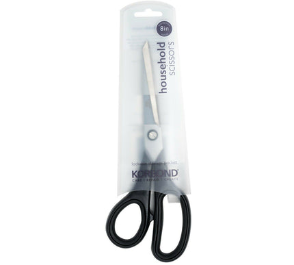 KORBOND 8" Household General Purpose Scissors Soft Grip Ambidextrous 110354