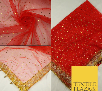 Mata Ki Chunni Hologram Golden Border Devi Mata Pooja Chunri Puja Hindu Maiyan