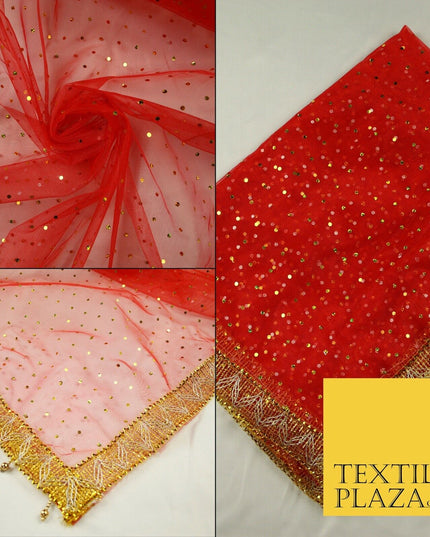 Mata Ki Chunni Hologram Golden Border Devi Mata Pooja Chunri Puja Hindu Maiyan