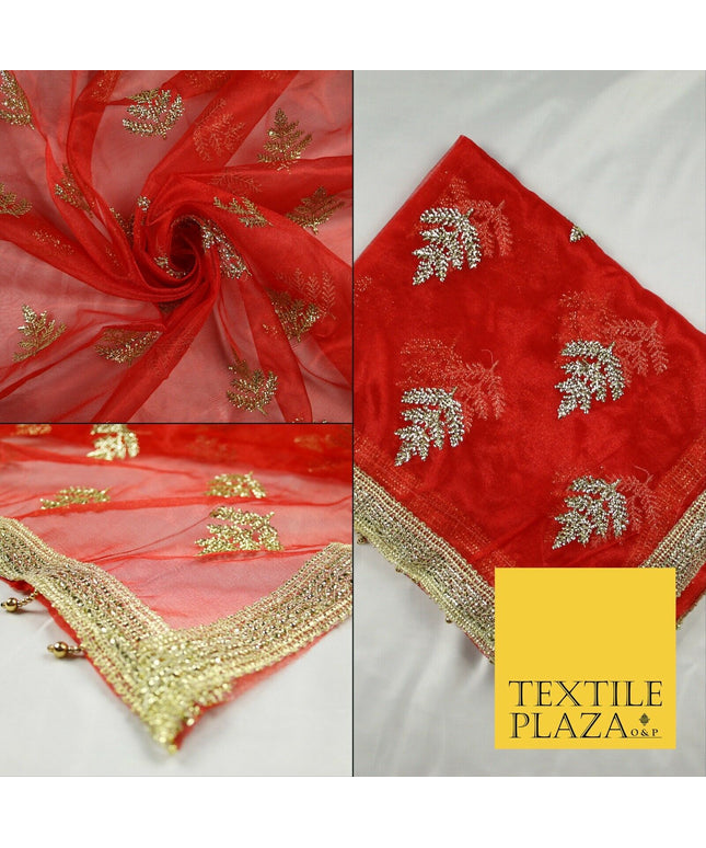 Mata Ki Chunni Embroidery Golden Border Devi Mata Pooja Chunri Puja Hindu Maiyan