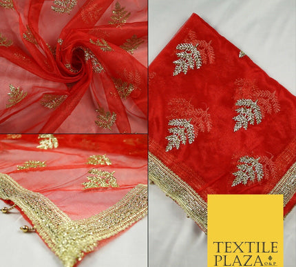 Mata Ki Chunni Embroidery Golden Border Devi Mata Pooja Chunri Puja Hindu Maiyan