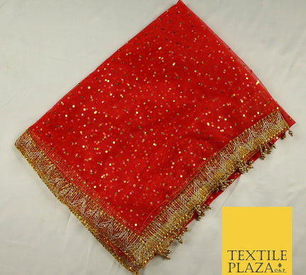 Mata Ki Chunni Hologram Golden Border Devi Mata Pooja Chunri Puja Hindu Maiyan