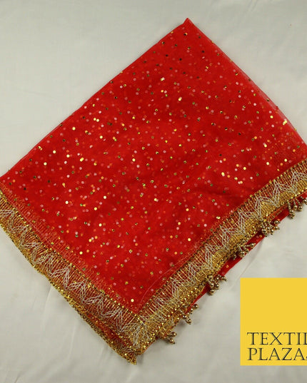 Mata Ki Chunni Hologram Golden Border Devi Mata Pooja Chunri Puja Hindu Maiyan