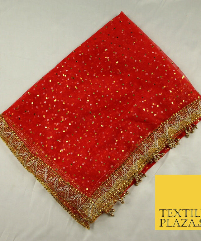 Mata Ki Chunni Hologram Golden Border Devi Mata Pooja Chunri Puja Hindu Maiyan