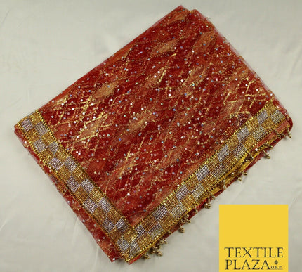 Mata Ki Chunni Zari Golden Border Devi Mata Pooja Chunri Puja Hindu Maiyan