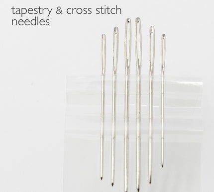 KORBOND 6 Pieces Tapestry / Cross Stitch Needles Size 18/24 Canvas Wool 110245