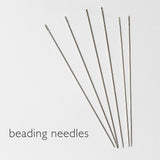 KORBOND 6 Pieces Beading Needles Size 10/12 Fine Sequin Seed Beadwork 110243