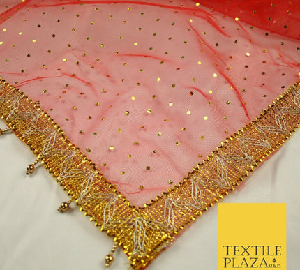 Mata Ki Chunni Hologram Golden Border Devi Mata Pooja Chunri Puja Hindu Maiyan