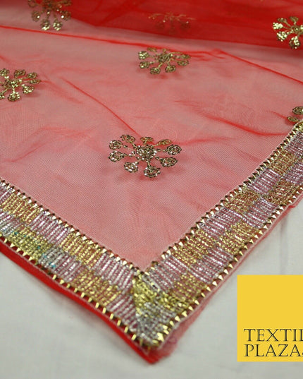 Mata Ki Chunni Embroidery Golden Border Devi Mata Pooja Chunri Puja Hindu Maiyan