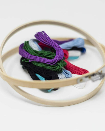 KORBOND Embroidery Floss - 20 Skeins 100% Mercerised Cotton Crafting 160950