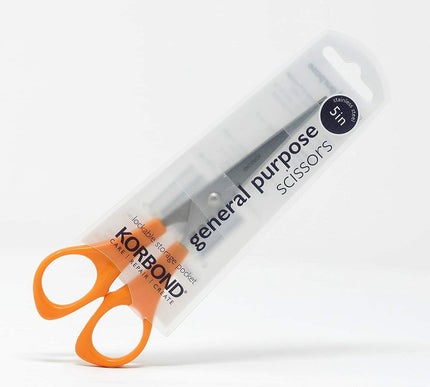 KORBOND 5" General Purpose Scissors Comfort Grip Stainless Steel Craft 112002