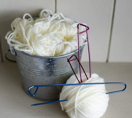 KORBOND 3 Piece Metal Stitch Holder Tool Set Knitting Sewing Crochet 180049