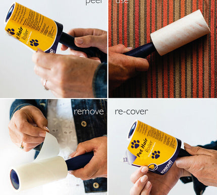 KORBOND 3 PACK Pet Hair Sticky Roller 33 Sheets Scented Remove Lint Dust 110720