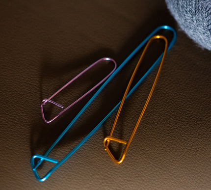 KORBOND 3 Piece Metal Stitch Holder Tool Set Knitting Sewing Crochet 180049