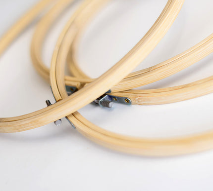 KORBOND 8" Bamboo Wooden Embroidery Hoop Cross Stitch Ring Frame Craft 160966