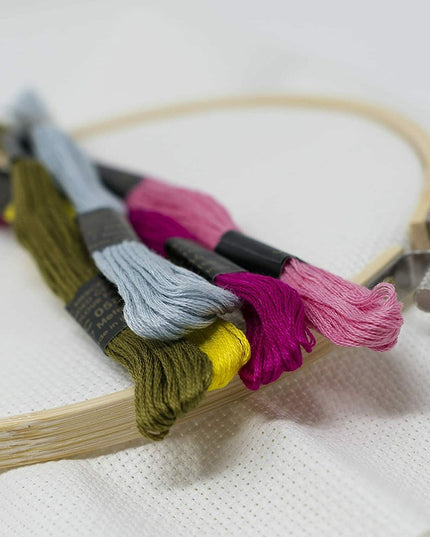 KORBOND Embroidery Floss - 20 Skeins 100% Mercerised Cotton Crafting 160950