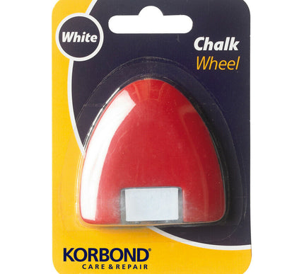 KORBOND Chalk Wheel Refillable WHITE Craft Marking Fine Line Dressmaking 110138
