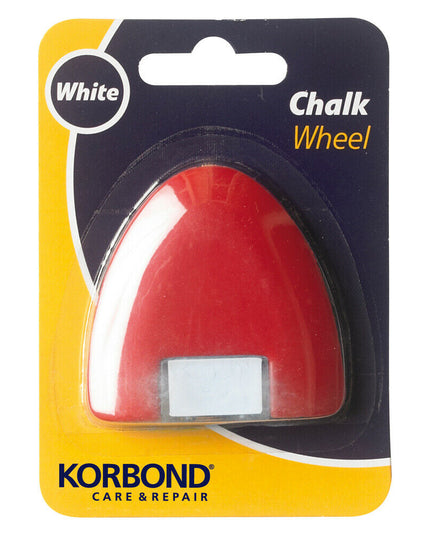 KORBOND Chalk Wheel Refillable WHITE Craft Marking Fine Line Dressmaking 110138