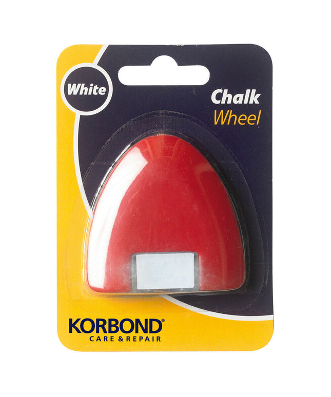 KORBOND Chalk Wheel Refillable WHITE Craft Marking Fine Line Dressmaking 110138