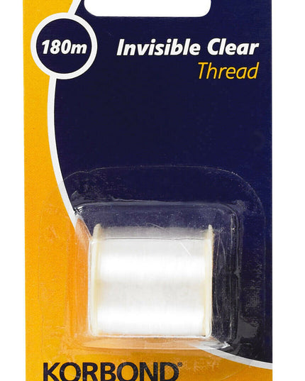 KORBOND Invisible Clear Thread 180m Reel Sewing Beading Craft Work Repair 110051
