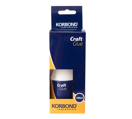 KORBOND Fabric Craft Glue 100ml Water Based Non Toxic Clear Adhesive 110621
