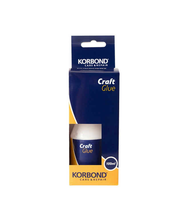 KORBOND Fabric Craft Glue 100ml Water Based Non Toxic Clear Adhesive 110621