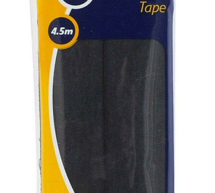 KORBOND Hemming Tape 4.5m - BLACK - Iron On Turning Up Trouser Skirt Hems 110032