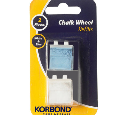 KORBOND Blue & White Twin Pack Chalk Wheel Cartridge Refills 110139