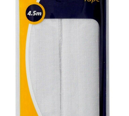 KORBOND Hemming Tape 4.5m - WHITE - Iron On Turning Up Trouser Skirt Hems 110031