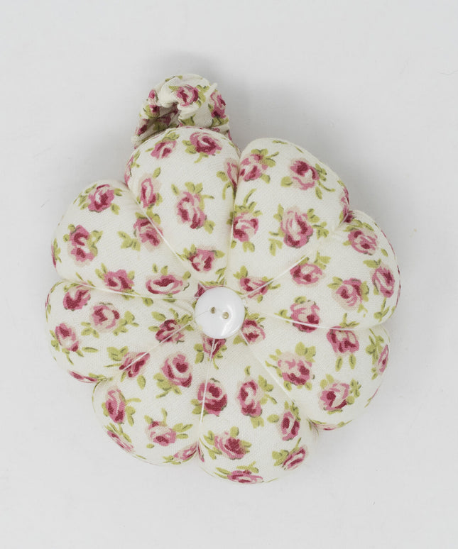KORBOND Floral Pin Needle Cushion with Elasticated Wrist Strap Cotton Sew 110131