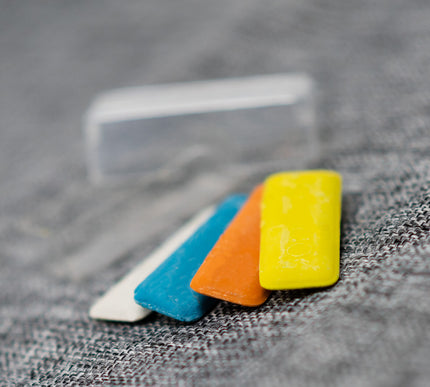 KORBOND 4 Piece Tailors Chalk with Case Clay Based Fabric Pattern Marking 110146