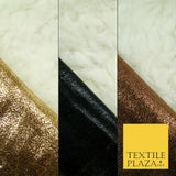 3 COLOURS - Premium Soft Shiny Foil Backed Faux SHERPA FUR Fabric 705GSM 59"