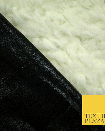 3 COLOURS - Premium Soft Shiny Foil Backed Faux SHERPA FUR Fabric 705GSM 59"