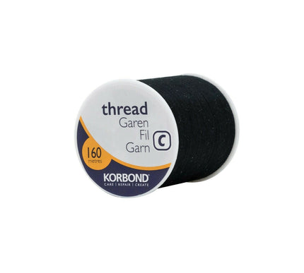 KORBOND 100% Polyester Thread 160m Reels No Shrinkage Sewing Repairs 12 COLOURS