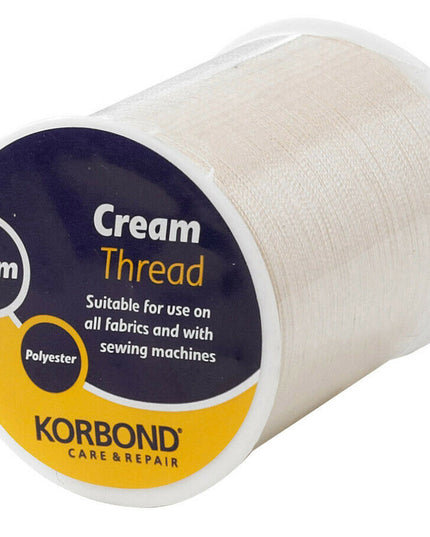 KORBOND 100% Polyester Thread 160m Reels No Shrinkage Sewing Repairs 12 COLOURS