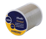 KORBOND 100% Polyester Thread 160m Reels No Shrinkage Sewing Repairs 12 COLOURS