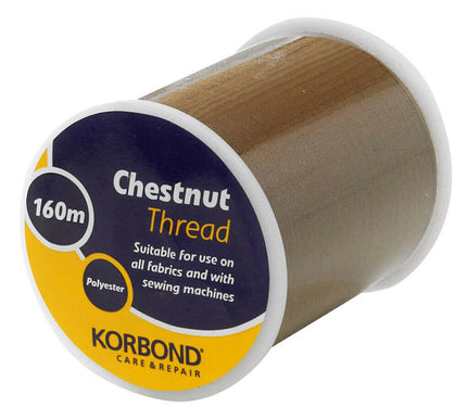 KORBOND 100% Polyester Thread 160m Reels No Shrinkage Sewing Repairs 12 COLOURS