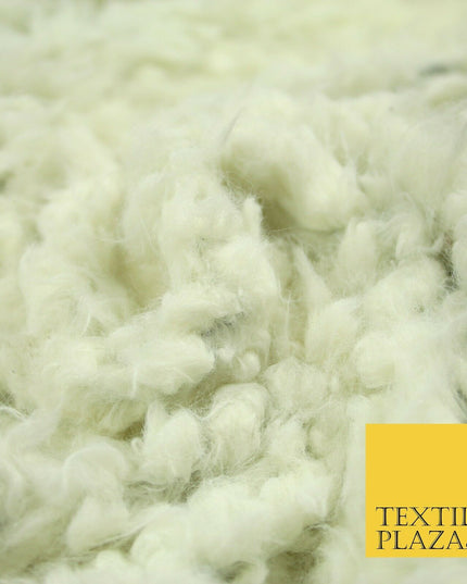 3 COLOURS - Premium Soft Shiny Foil Backed Faux SHERPA FUR Fabric 705GSM 59"