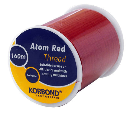 KORBOND 100% Polyester Thread 160m Reels No Shrinkage Sewing Repairs 12 COLOURS