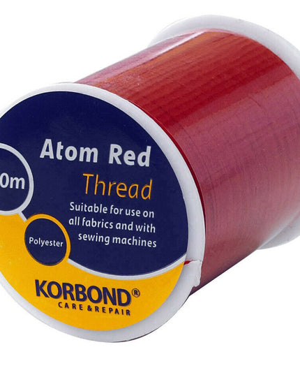 KORBOND 100% Polyester Thread 160m Reels No Shrinkage Sewing Repairs 12 COLOURS