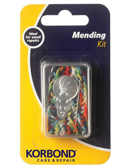 KORBOND 26 Piece Mending Kit - 24 Multicolour Threads Needle Threaders 110492