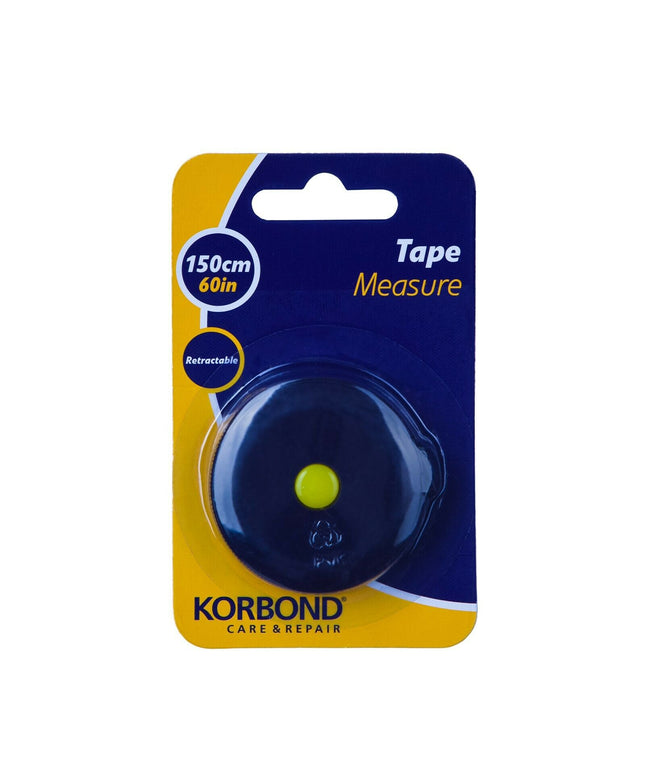 KORBOND Retractable Tape Measure 150cm / 60 Inch Dressmaking Tailoring 190013
