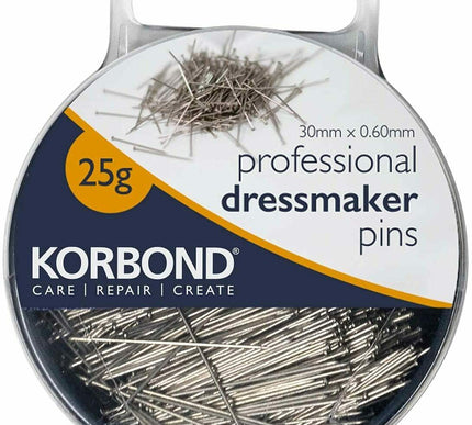 KORBOND 25g Professional Dressmaker Pins with Case Extra Fine Sewing 190009