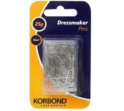 KORBOND 25g ≈ 300 Dressmaker Steel Pins with Case Dress Craft Sewing 110181