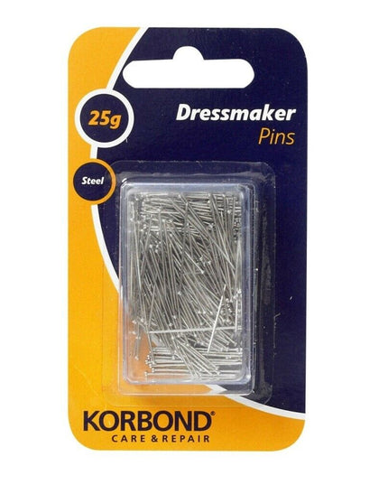 KORBOND 25g ≈ 300 Dressmaker Steel Pins with Case Dress Craft Sewing 110181