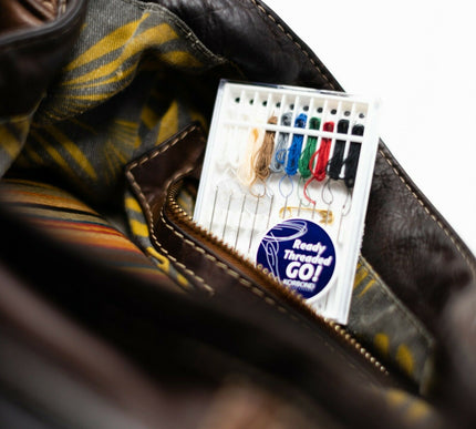 KORBOND Threaded Needle Kit - Needles Buttons Pin Travel Emergency Repair 110495