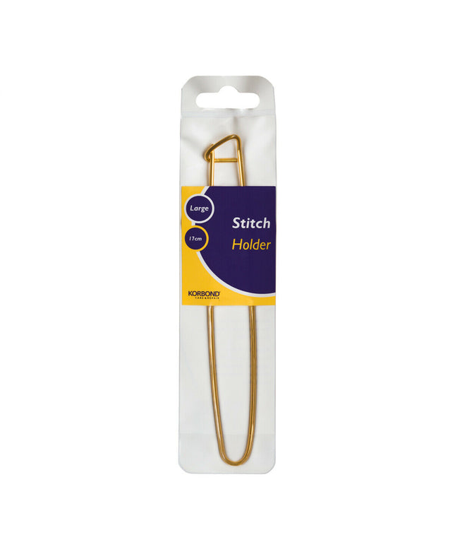 KORBOND - LARGE 17cm - Metal Stitch Holder Tool Knitting Sewing Crochet 180044